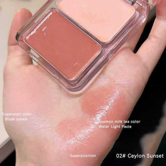 Blush Gelée Bicolore K-Beauty - Texture Crème Lumineuse Effet Naturel